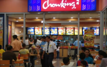 Chowking customers at South Seas Mall, Cotabato City, Philippines